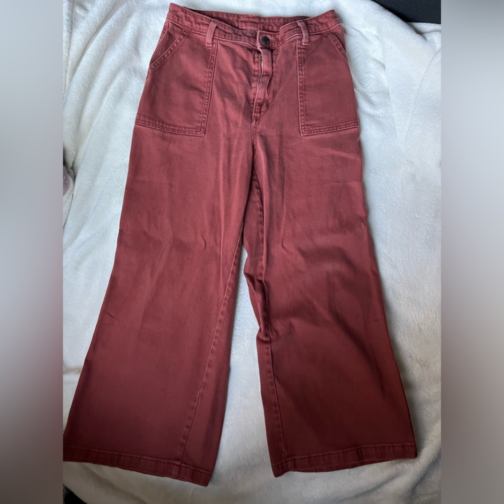 Wide Leg, Flare, Brick Red, Universal Threads Jeans